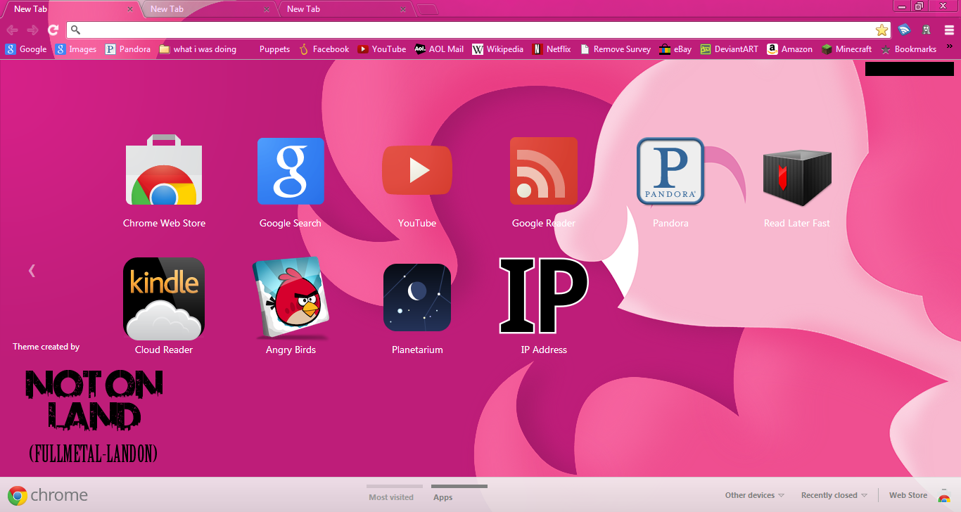 MLP Google Chrome Pinkie Pie Theme