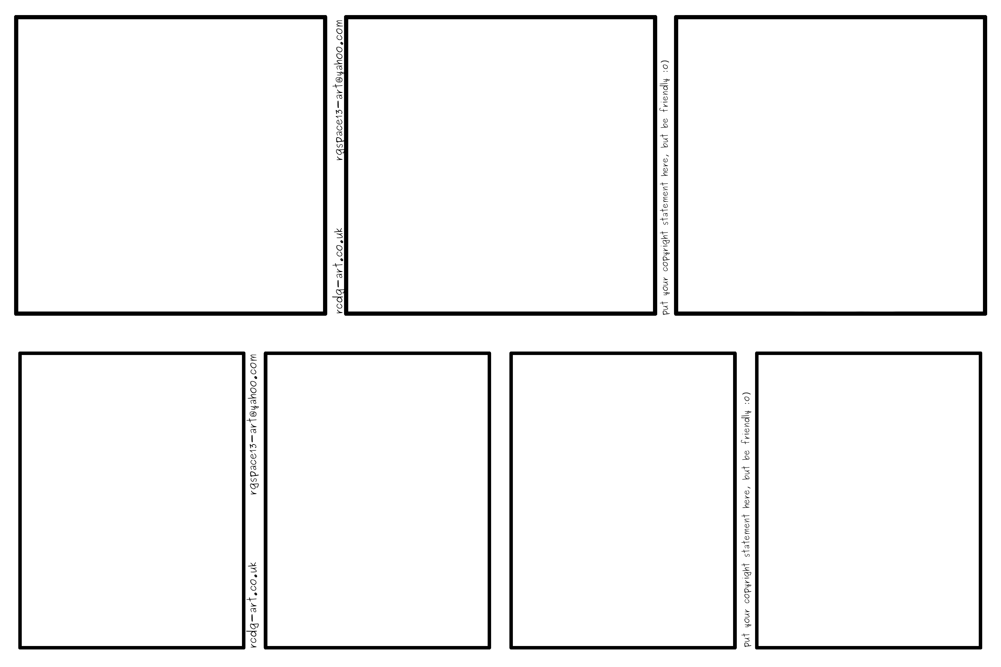 Comic Strip Template Pages for Creative Assignments