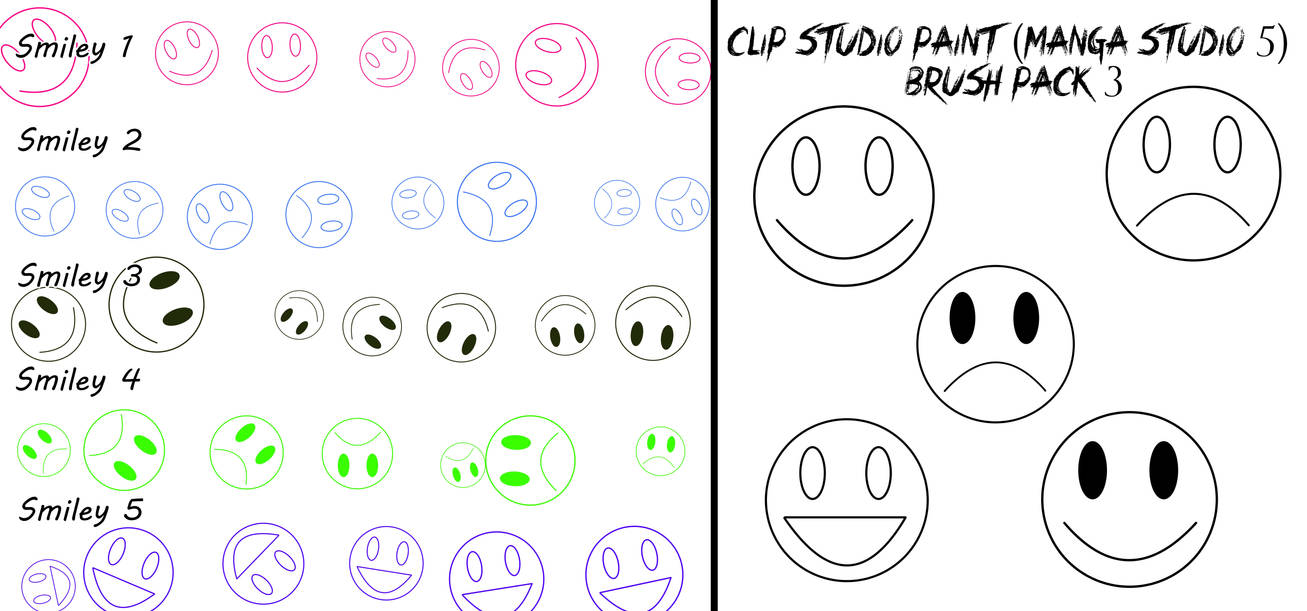 Clip Studio Paint (Manga Studio 5) Brush Pack 3 by Katarina-Kirishiki ...