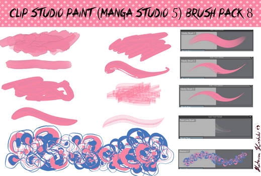 Clip Studio Paint (Manga Studio 5) Brush Pack 8