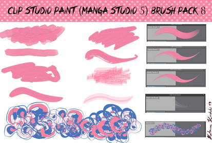 Clip Studio Paint (Manga Studio 5) Brush Pack 8