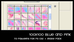 Pink and light blue