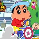 Crayon Shin-Chan Rides Bicycle