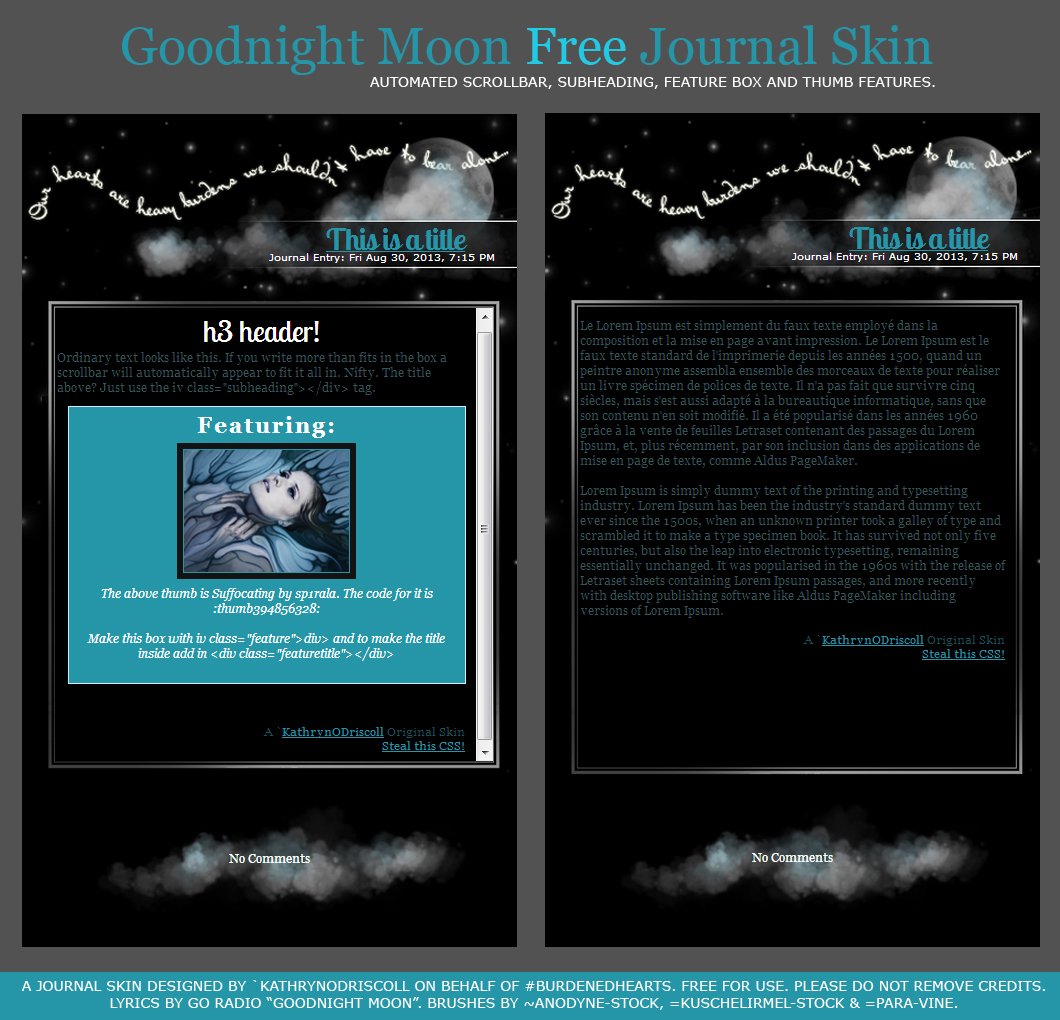 Goodnight Moon FREE Journal Skin