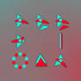 Cyan n Red + 2 cursors