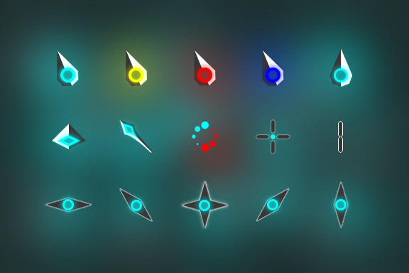 Oxy-Neon Cursors by alexgal23 on DeviantArt
