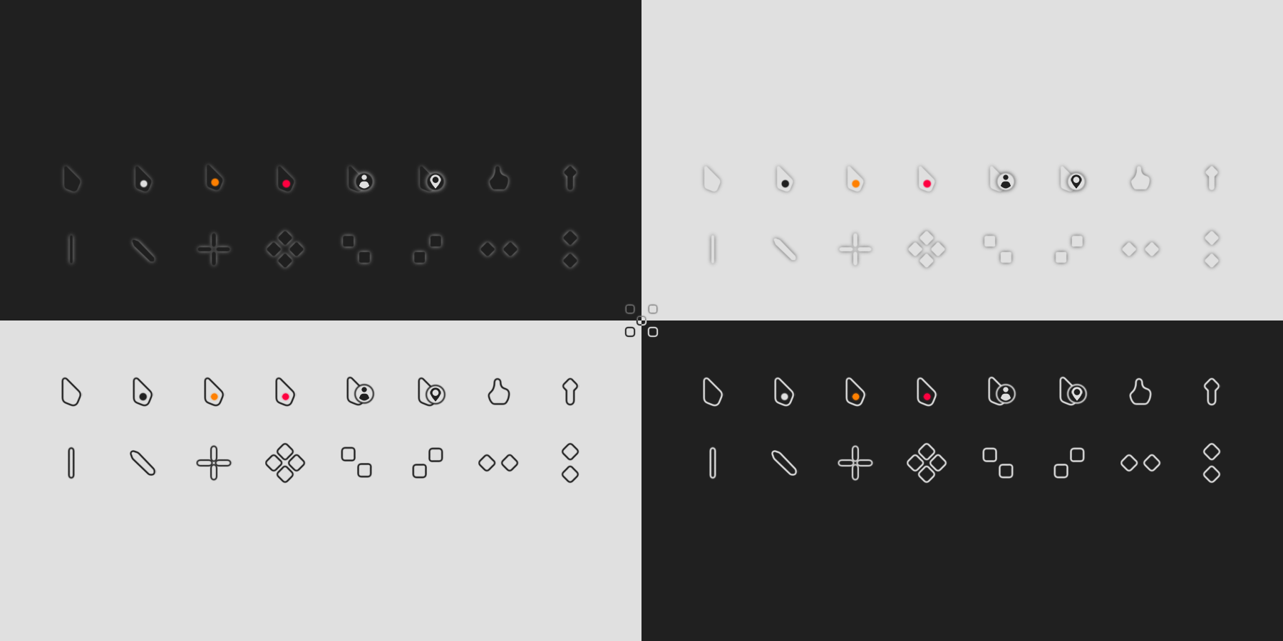 Modern Cursors v1 Plus - Light and Dark by VA5HOne on DeviantArt