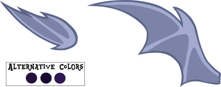 MLP Base parts - Bat Wings (Vector)