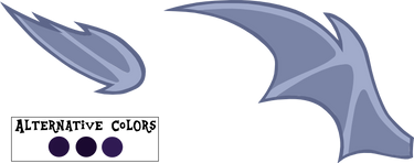 MLP Base parts - Bat Wings (Vector)