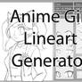 Anime Girl lineart Generator