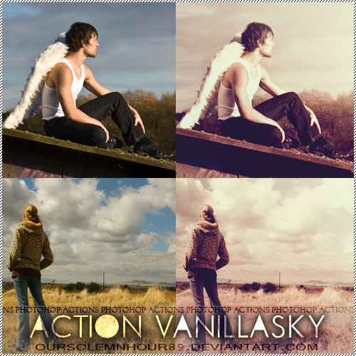 PHOTOSHOP ACTIONS + VANILLASKY by oursolemnhour89