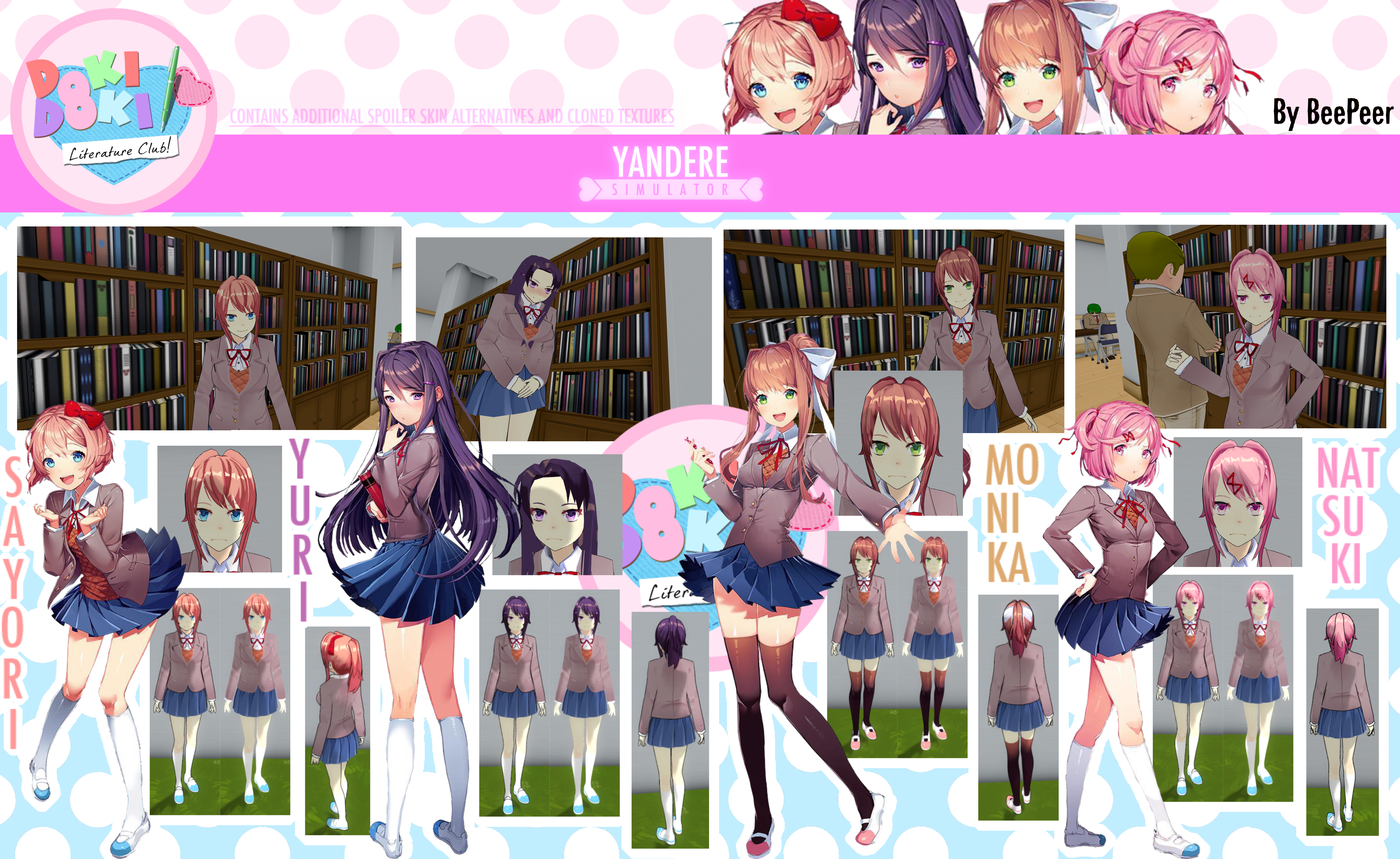 Yandere Simulator - Doki Doki Literature Club Pack