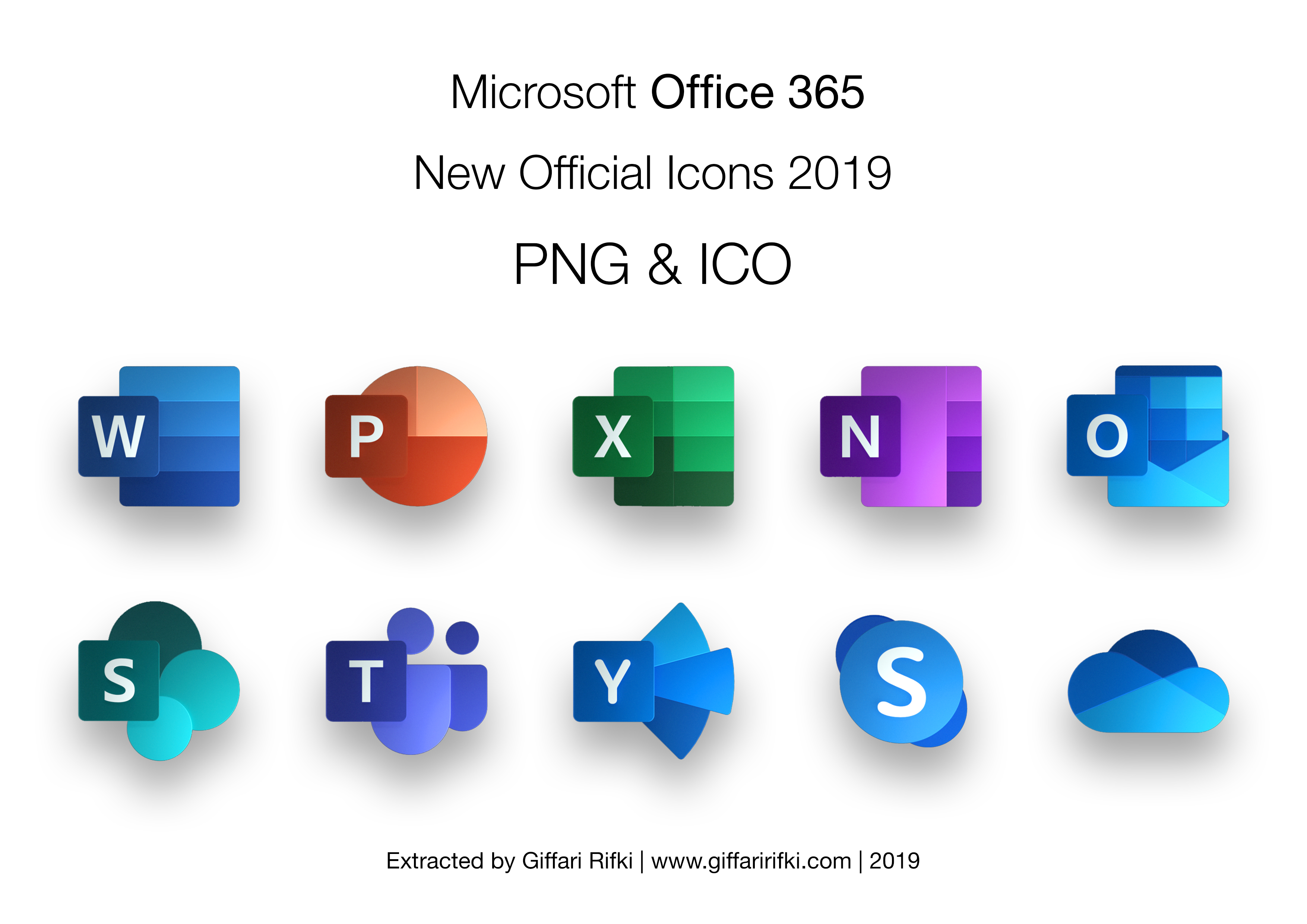 Microsoft Office 365 Desktop Icons