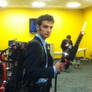 The Doctor (10th) with proton pack