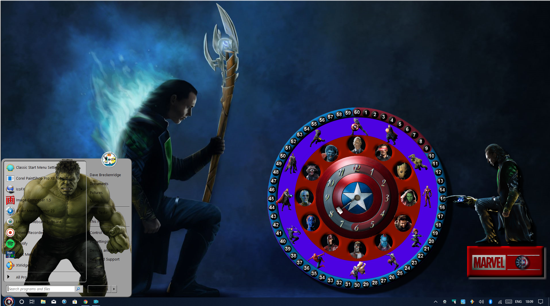 marvel heroes (Update 2) For Xwidget by DaveBreck on DeviantArt