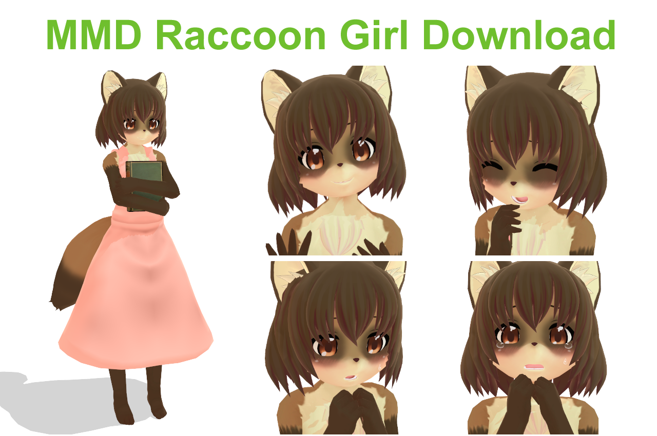 [MMD] Raccoon Girl Download by asdfg21 on DeviantArt