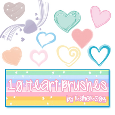 Heart Brushes by kahoko08