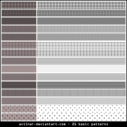 Basic Patterns by aviinar on DeviantArt