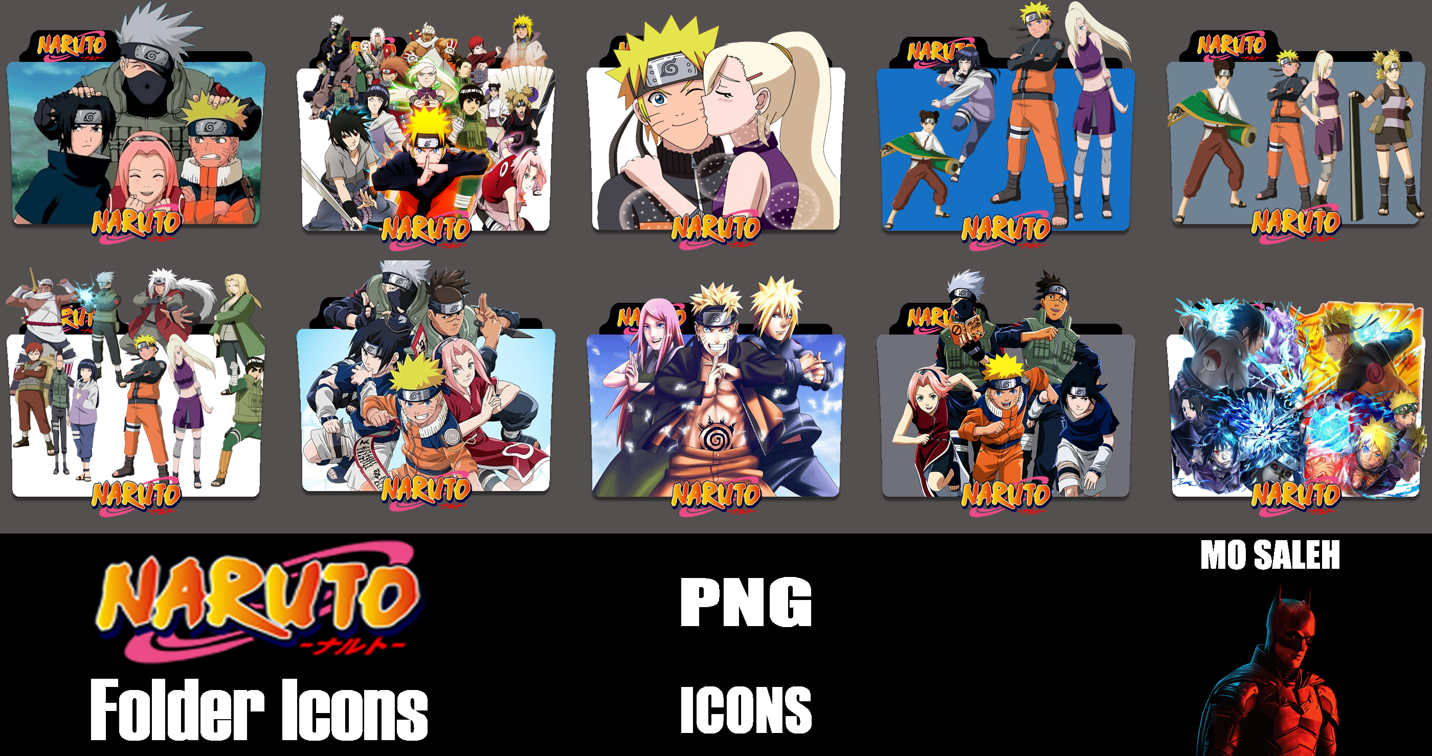 Naruto Folder Icons by mosaleh66 on DeviantArt