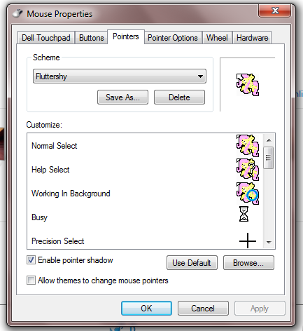 Cursor: Fluttershy