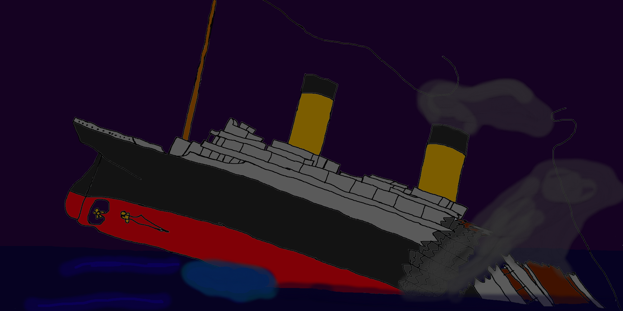 Titanic's break up by dialga2018 on DeviantArt Titanic's break up by dialga2018 on DeviantArt