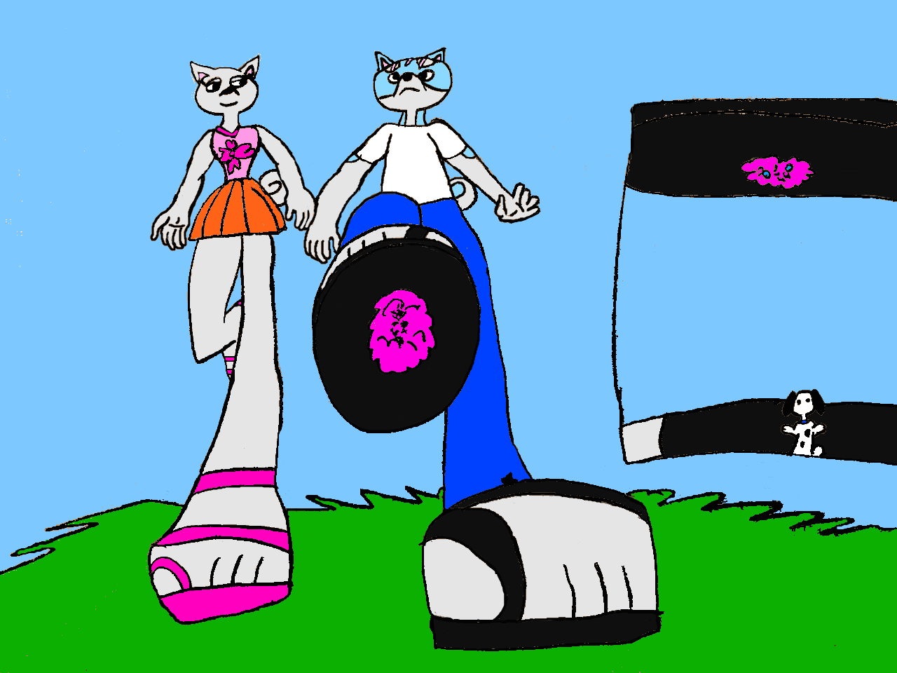 Gin Walking Colored by dialga2018 on DeviantArt