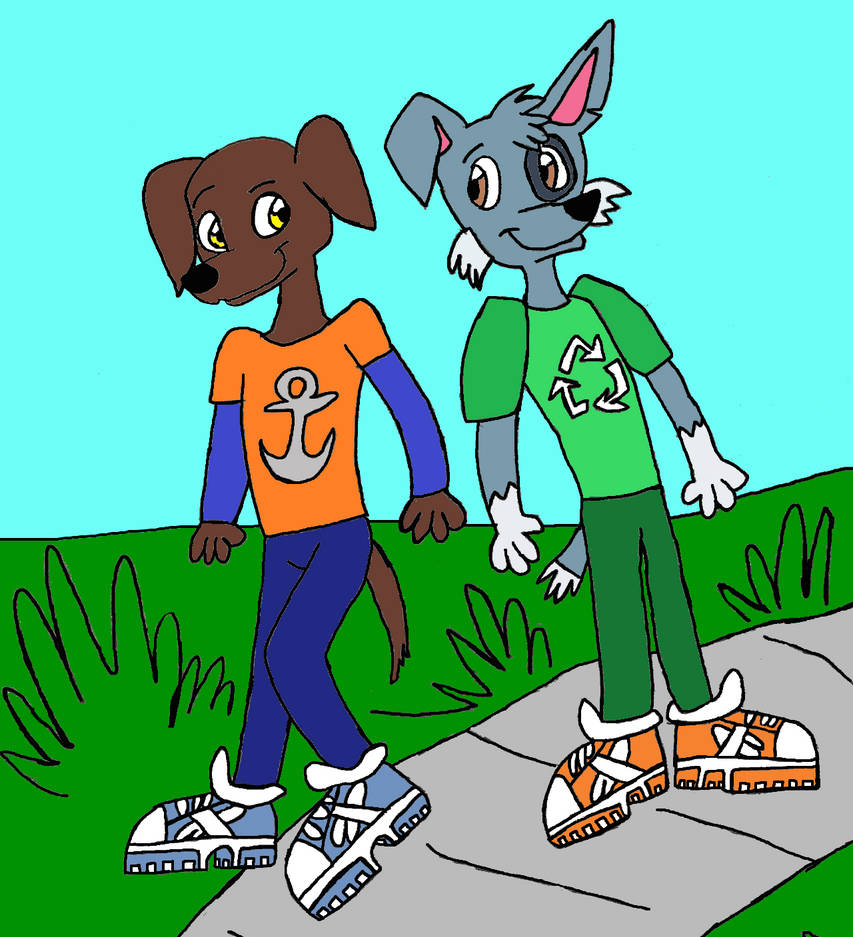 Rocky and Zuma in Reebok shoes (Colored) by dialga2018 on DeviantArt