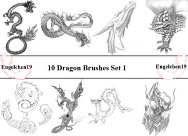 10 neu Dragon Brushes PS 7