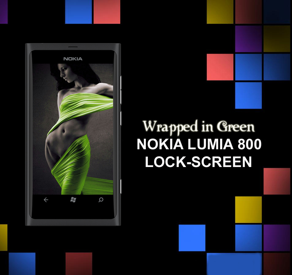 Nokia Lumia 800 Wallpaper : Wrapped in Green