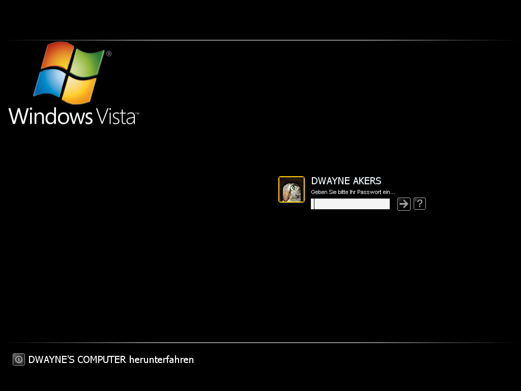 VistaXP Dark German logonui