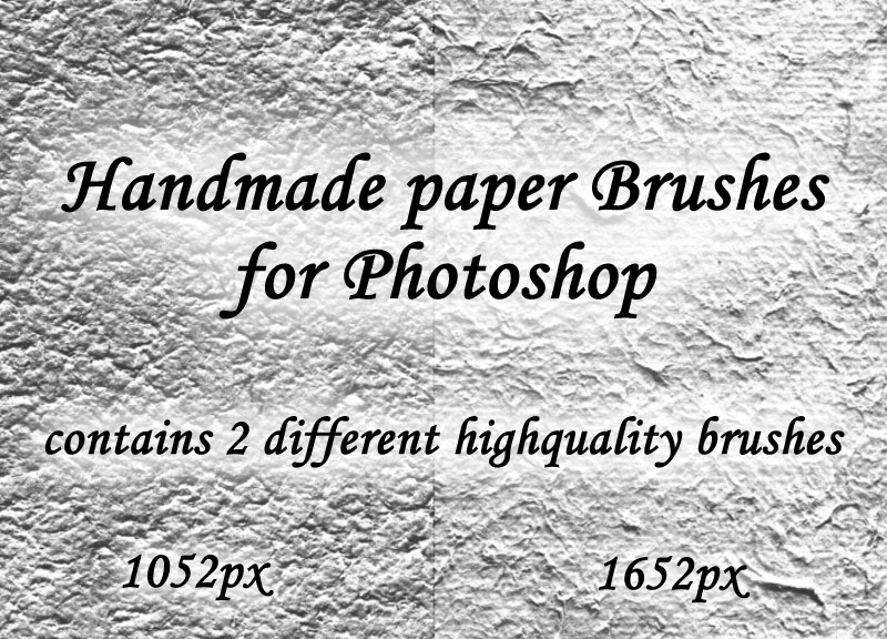 Handmade paper brushes