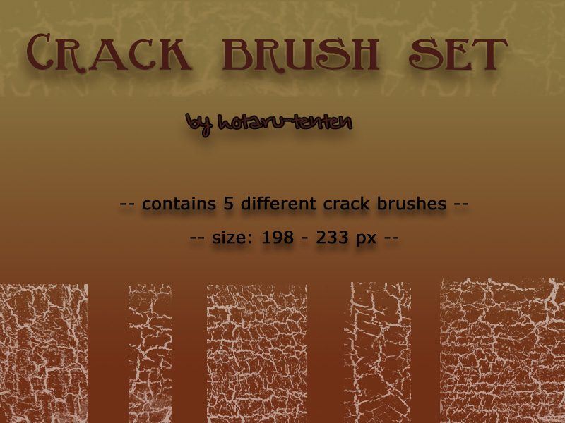 Grungy crack brushes