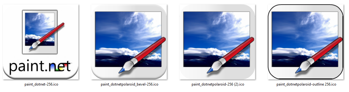 Paint.net icons