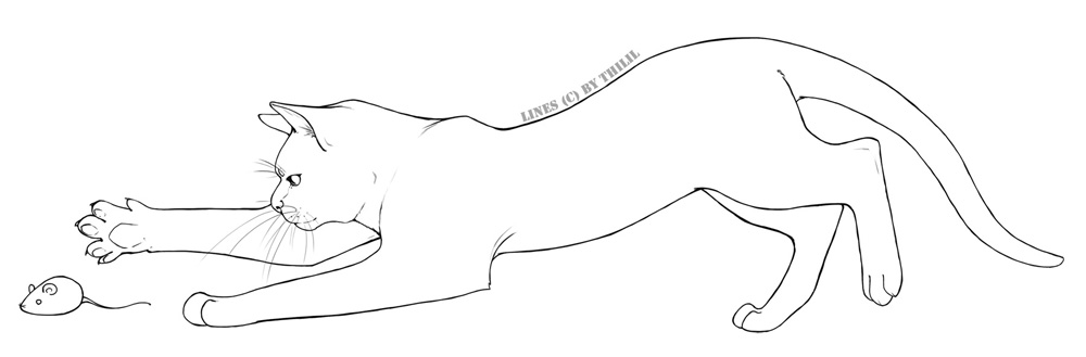 Free Cat Lines II by Thilil on DeviantArt