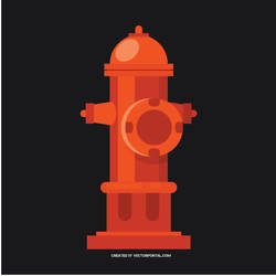 Water hydrant vector image