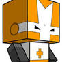 Orange Castle Crasher Cubee