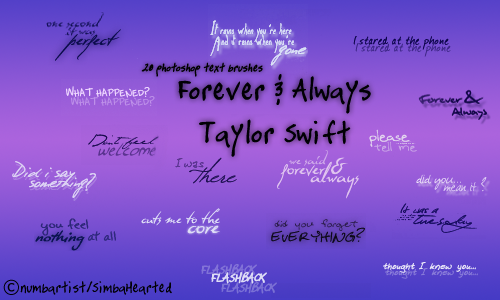 Taylor Swift Lyrical Brushes