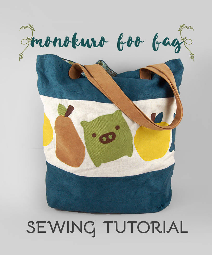 Sewing Tutorial - The Monokuro Boo Bag by SewDesuNe