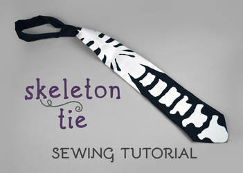 Sewing Tutorial - Skeleton Tie by SewDesuNe