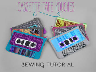 Sewing Tutorial - Cassette Tape Zipper Pouch