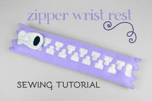 Sewing Tutorial - Zipper Wrist Rest