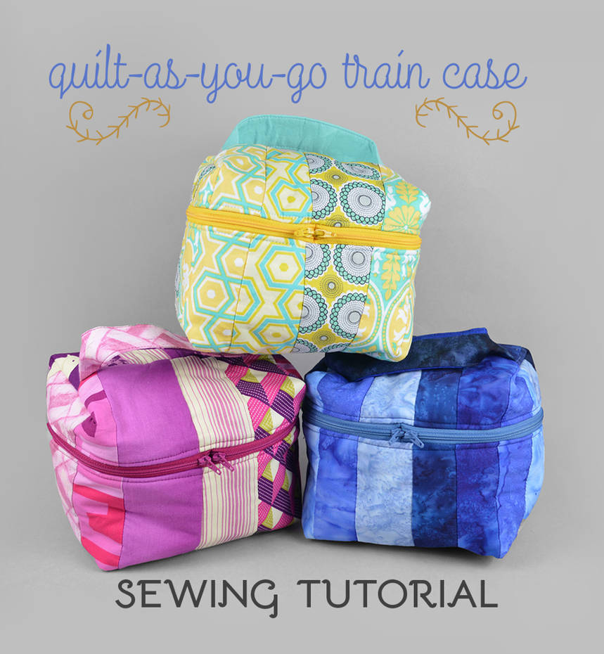 Quiltasyougo Train Case Sewing Pattern by SewDesuNe on DeviantArt