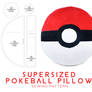 Supersized Pokeball Pillow Sewing Pattern
