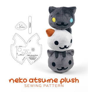 Neko Atsume Plush Sewing Pattern
