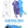 Squid Pencil Pouch Sewing Pattern