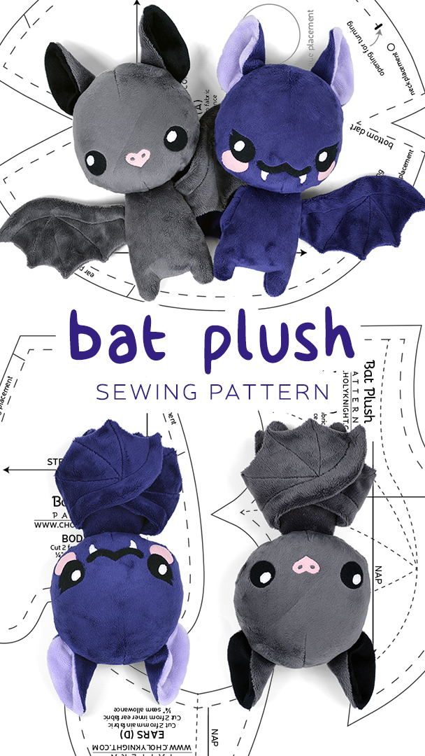 Bat Plush Pattern by SewDesuNe on DeviantArt