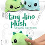 Tiny Dino Plush Sewing Pattern