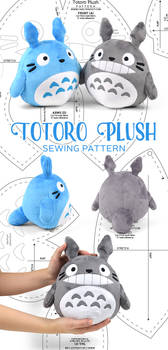 Totoro Plush Sewing Pattern