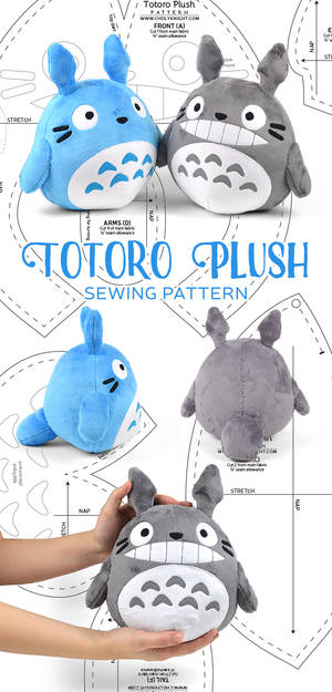 Totoro Plush Sewing Pattern