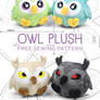 Owl Plush Sewing Pattern